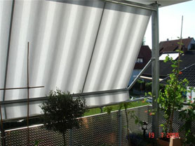 klem zonnescherm voor balkon, over